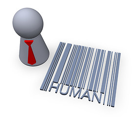 Image showing barcode human