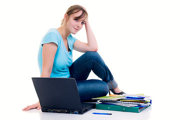 Image showing Teenager schoolgirl