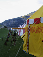 Image showing Medieval camp