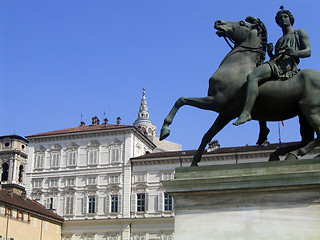 Image showing Horse statue in Turin