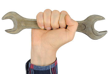 Image showing Hand with Spanner