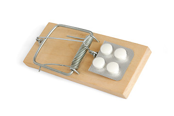 Image showing Mousetrap and Pills