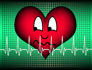 Image showing heart is looking afraid