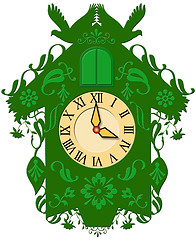 Image showing green cuckoo clock