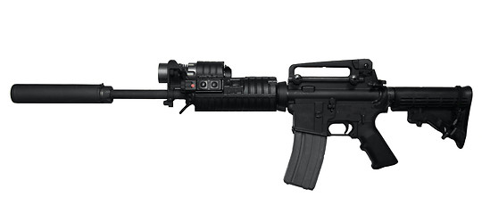 Image showing AR-15 Assault rifle side view