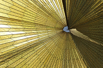 Image showing Pretty Pattern of a Military Parachute From Underneath