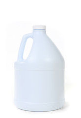 Image showing Blank White Bottle of Bleach Isolated