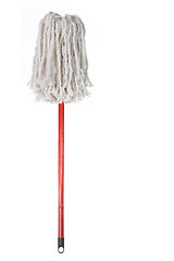 Image showing Large Mop Upside Down Isolated on White