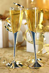 Image showing Golden Champagne Celebration