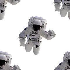 Image showing Seamless Background Astronaut