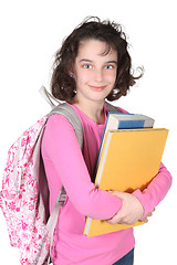 Image showing Young Elementary School Child With Backpack