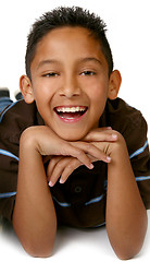 Image showing Happy Young Hispanic Mexican American Boy