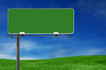 Image showing Outdoor Advertising Billboard Freeway Sign