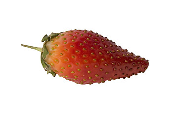 Image showing Strawberry isolated on white background with clipping path