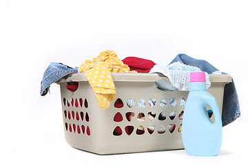 Image showing Household Chore of Laundry Waiting to Be Done