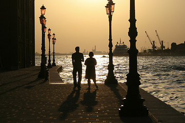 Image showing Sunset in Venice