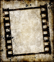 Image showing grungy film strip or photo negative