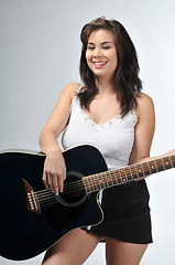 Image showing Girl with guitar