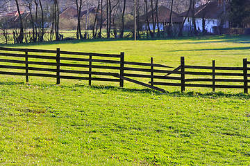 Image showing Broken fence