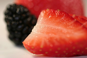 Image showing Strawberry Blackberry