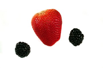 Image showing Strawberry Blackberry