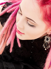 Image showing pink hair girl