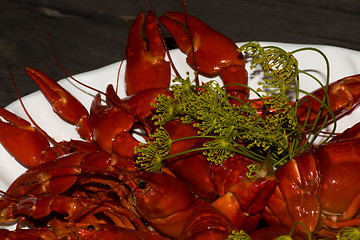 Image showing crayfish platter