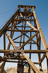 Image showing Mine hoist