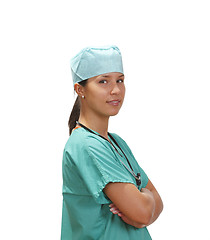 Image showing Confident female doctor