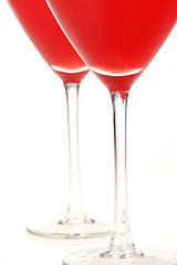 Image showing Two red drinks