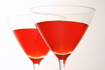 Image showing Two red drinks