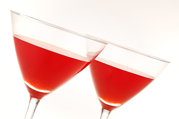 Image showing Two red drinks