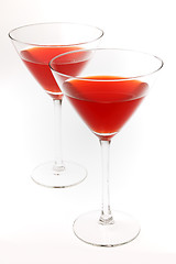 Image showing Two red drinks