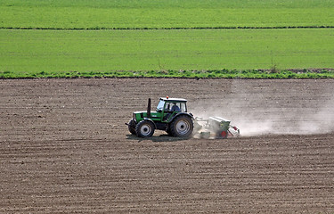 Image showing Tractor in Work