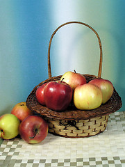 Image showing apple in basket