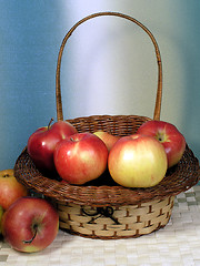 Image showing Apple in basket