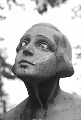 Image showing Statue with a fake cigarette