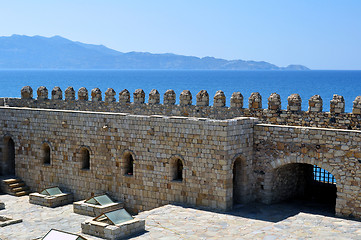 Image showing Fortification: Venetian castle (Koules), in Crete, Greece