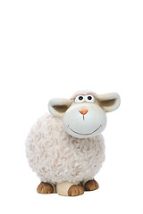 Image showing Sheep coin bank isolated over white