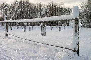 Image showing Winter in the Village