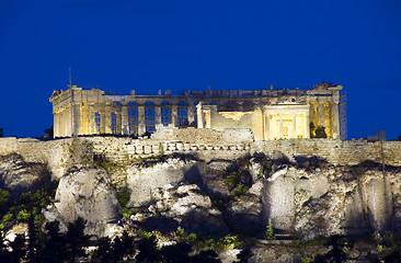 Image showing parthenon acropolis reconstruction athens greece