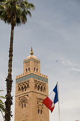 Image showing koutubia mosque marrakech morocco