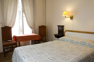 Image showing two star hotel room paris france