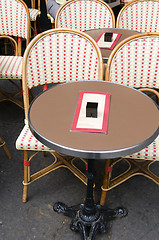 Image showing outdoor cafe paris france