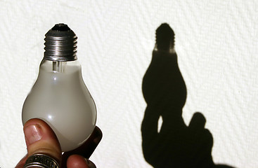 Image showing lamp and his shadow