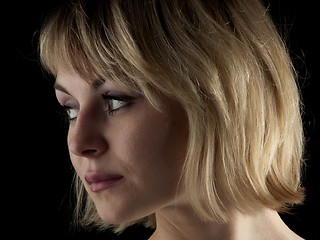 Image showing Beautiful blonde portrait