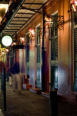 Image showing French Quarter at night