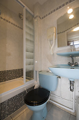 Image showing bathroom in two star hotel paris france