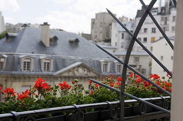 Image showing view of paris from hotel window