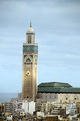 Image showing Hassan II mosque in Casablanca Morocco Africa